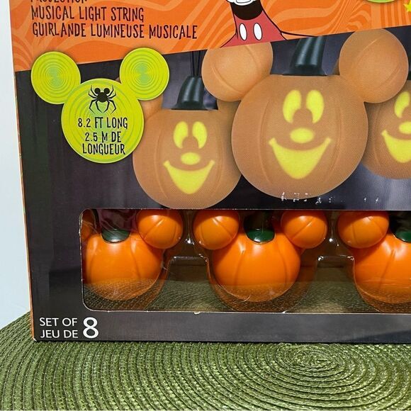 Disney Mickey Mouse Pumpkin Halloween Lights with Sound NWT - Picture 4 of 12